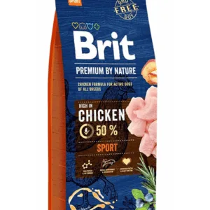 Comanda online BRIT Premium By Nature Sport hrana uscata pentru caini cu aport ridicat de energie 15 kg