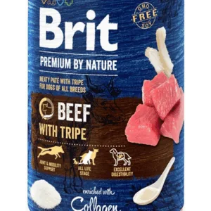 Comanda online BRIT Premium by Nature Beef and tripes 400 g Conserva hrana umeda caini