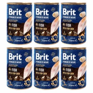 Comanda online BRIT Premium by Nature Fish&Fish Skin 6x400 g set hrana caine