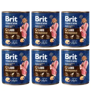 Comanda online BRIT Premium by Nature Lamb and Buckwheat 6x800 g mancare umeda caine