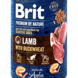 Comanda online BRIT Premium by Nature Lamb and buckwheat 400 g Hrana umeda caine adult