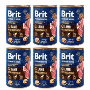 Comanda online BRIT Premium by Nature Lamb and buckwheat 6x400 g set conserva hrana caini