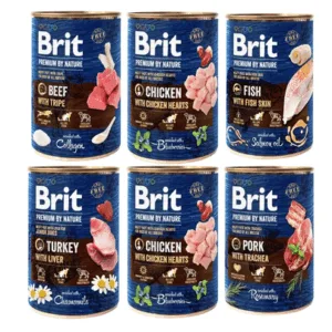 Comanda online BRIT Premium by Nature Mix arome 6x400 g mancare naturala pentru caini