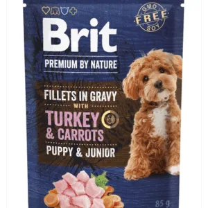 Comanda online BRIT Premium by Nature Puppy&Junior 24x85g hrana in sos pentru catelusi