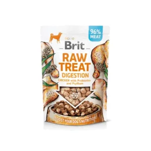 Comanda online BRIT Raw Treat Freeze Dried Digestion 40 g recompensa liofilizata din pui cu probiotice pentru caini