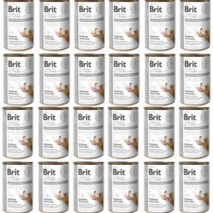 Comanda online BRIT Veterinary Diet Dog Joint & Mobility hrana pentru caini 24x400 g mobilitate si oase