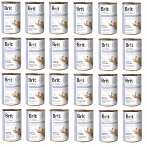 Comanda online BRIT Veterinary Diet Gastrointestinal Salmon&Pea sistem digestiv sensibil la caini 24x400 g hrana dietetica