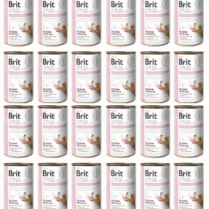 Comanda online BRIT Veterinary Diet Hypoallergenic Salmon&Pea caini cu alergii 24x400 g hrana dietetica