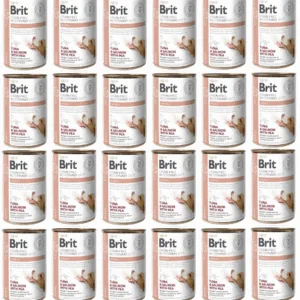Comanda online BRIT Veterinary Diet Renal Tuna&Salmon&Pea afectiuni renale 24x400 g hrana dietetica pentru caini