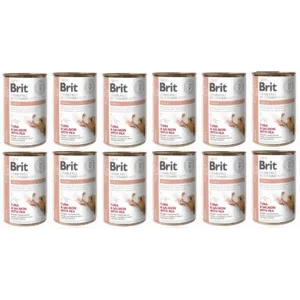Comanda online BRIT Veterinary Diet Renal Tuna&Salmon&Pea hrana dietetica pentru caini 12x400 g