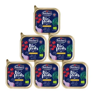 Comanda online BUTCHER'S BIO foods Mancare umeda pentru caini 6 x 150 g pate cu pui
