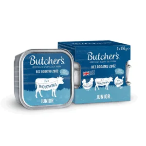 Comanda online BUTCHER'S Original Junior mix arome 4x150 g pate de pui