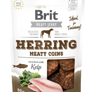 Comanda online Brit Dog Jerky Herring Meaty Coins