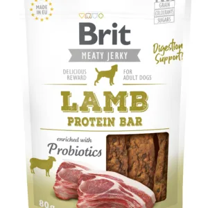 Comanda online Brit Dog Jerky Lamb Protein Bar