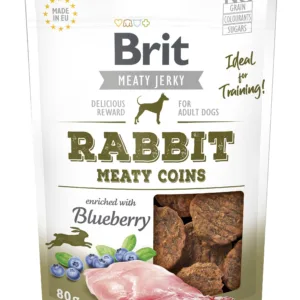 Comanda online Brit Dog Jerky Rabbit Meaty Coins