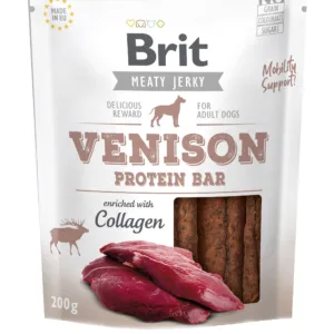 Comanda online Brit Dog Jerky Venison Protein Bar