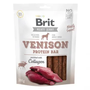 Comanda online Brit Dog Jerky Venison Protein Bar 200 g