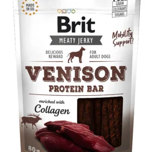 Comanda online Brit Dog Jerky Venison Protein Bar