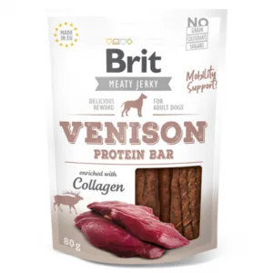 Comanda online Brit Dog Jerky Venison Protein Bar 80 g
