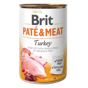 Comanda online Brit Pate and Meat Turkey 400 g