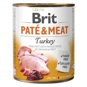 Comanda online Brit Pate and Meat Turkey 800 g