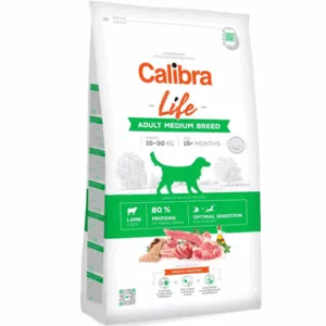 Comanda online CALIBRA Dog Life Adult Medium Breed Lamb Hrana hipoalergenica pentru caini adulti de talie medie
