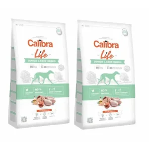 Comanda online CALIBRA Dog Life Junior Large Breed Chicken hrana uscata superpremium pentru caini juniori talie mare 24 kg (2 x 12 kg)