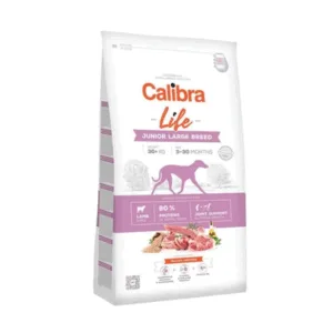 Comanda online CALIBRA Dog Life Junior Large Breed Lamb hrana uscata superpremium pentru caini juniori de talie mare