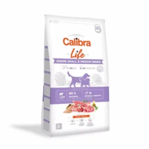 Comanda online CALIBRA Dog Life Junior Small&Medium Breed Lamb Hrana uscata pentru caitei junior de talie mica si medie