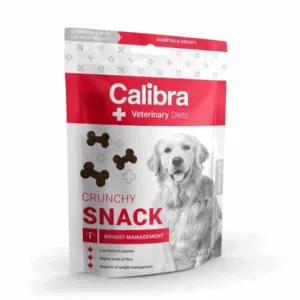 Comanda online CALIBRA Veterinary Diet Crunchy Snack Weight Management 120 g gustare pentru caini adulti supraponderali sau cu diabet