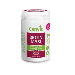 Comanda online CANVIT Dog Biotin Maxi 230 g Supliment pentru piele si blana pentru caini de talie mare
