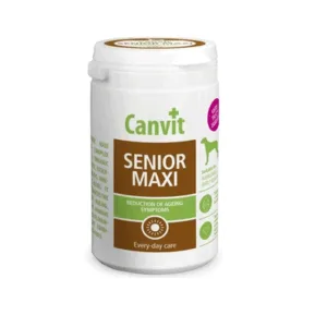 Comanda online CANVIT Dog Senior Maxi 230 g complex de vitamine pentru cainii seniori de talie mare