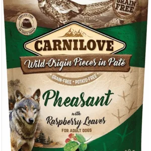 Comanda online CARNILOVE  Hrana umeda pentru caini cu fazan si frunze 300 g