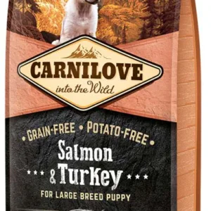 Comanda online CARNILOVE PUPPY Large Somon şi curcan