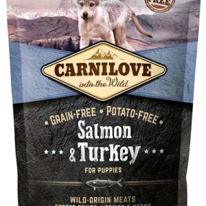 Comanda online CARNILOVE PUPPY Somon şi curcan
