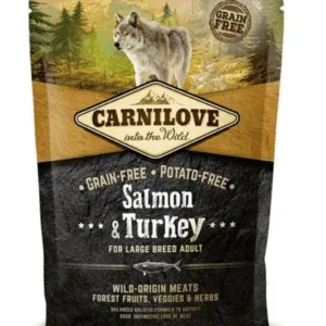 Comanda online CARNILOVE Salmon&Turkey Adult large breed Hrana uscata pentru caini adulti de talie mare