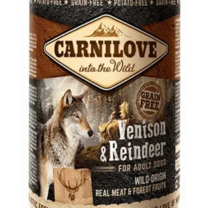 Comanda online CARNILOVE Wild Meat Vension&Reindeer vânat și ren 400 gr