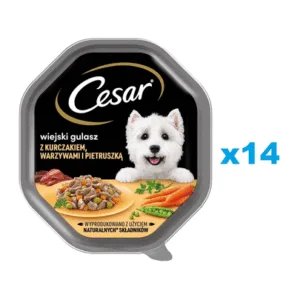 Comanda online CESAR  Mancare umeda caini