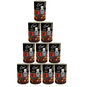 Comanda online CESAR conserve 12x400g hrana caini cu vita