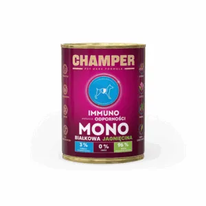 Comanda online CHAMPER Immuno cu miel hrana pentru caini 400 g monoproteica