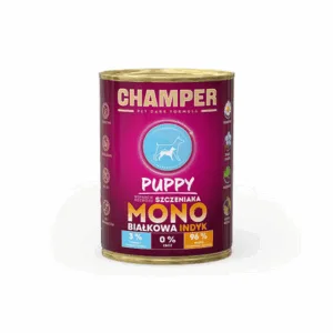 Comanda online CHAMPER Puppy hrana umeda pentru catei 400 g monoproteica