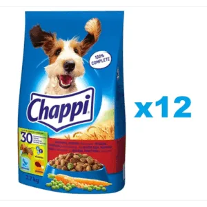 Comanda online CHAPPI 3x2.7 kg - hrana uscata pentru caini cu vita