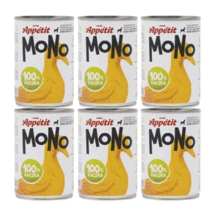 Comanda online COMFY APPETIT MONO Hrana monoproteica cu rata 6x400 g pentru caini