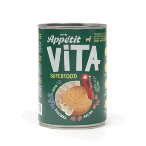 Comanda online COMFY APPETIT VITA Superfood curcan 400g hrana monoproteica pentru caini