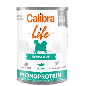 Comanda online Calibra Dog Life Sensitive Salmon with Rice 400 g