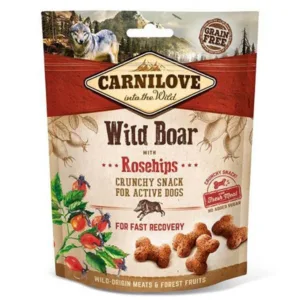 Comanda online Carnilove Dog Crunchy Snack Wild Boar with Rosehips