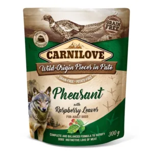 Comanda online Carnilove Dog Pouch Paté Pheasant with Raspberry Leaves