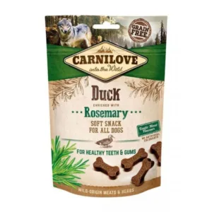 Comanda online Carnilove Dog Semi Moist Snack Duck with Rosemary