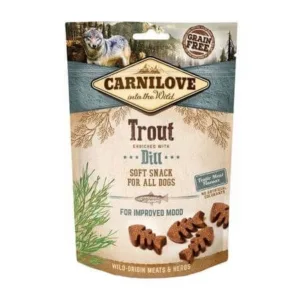 Comanda online Carnilove Dog Semi Moist Snack Trout with Dill