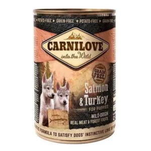 Comanda online Carnilove Dog Wild Meat Salmon & Turkey For Puppies